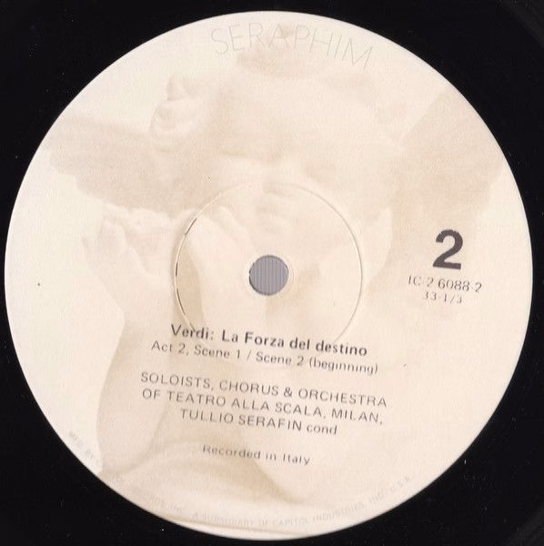 Seraphim IC-6088 - Giuseppe Verdi, Maria Callas, Richard Tucker - Image 6
