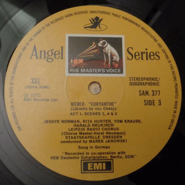 His Master's Voice SLS 983 - Carl Maria Von Weber, Jessye Norman - Image 6