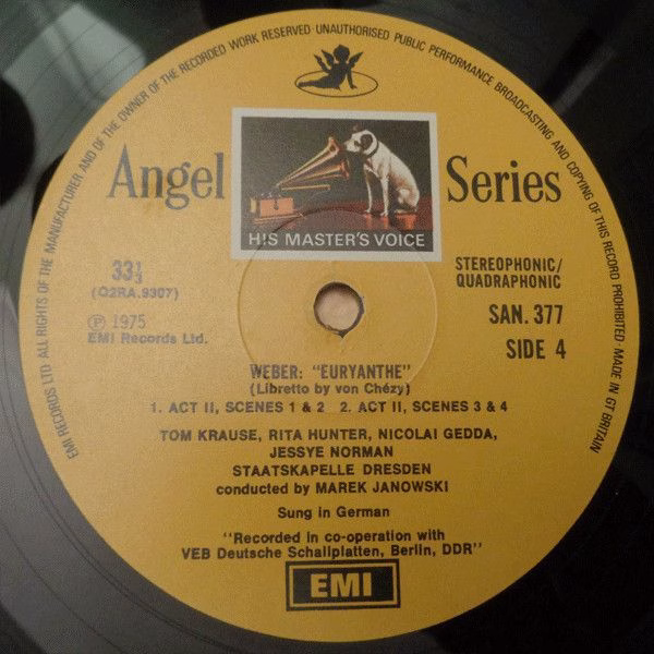 His Master's Voice SLS 983 - Carl Maria Von Weber, Jessye Norman - Image 7
