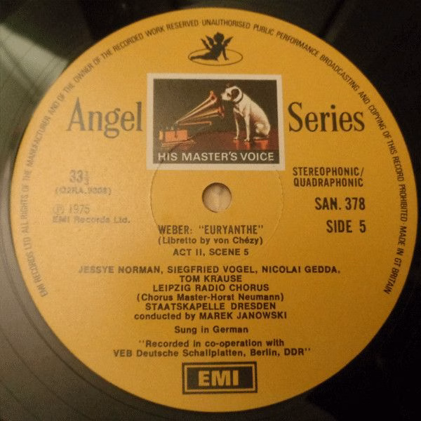 His Master's Voice SLS 983 - Carl Maria Von Weber, Jessye Norman - Image 8