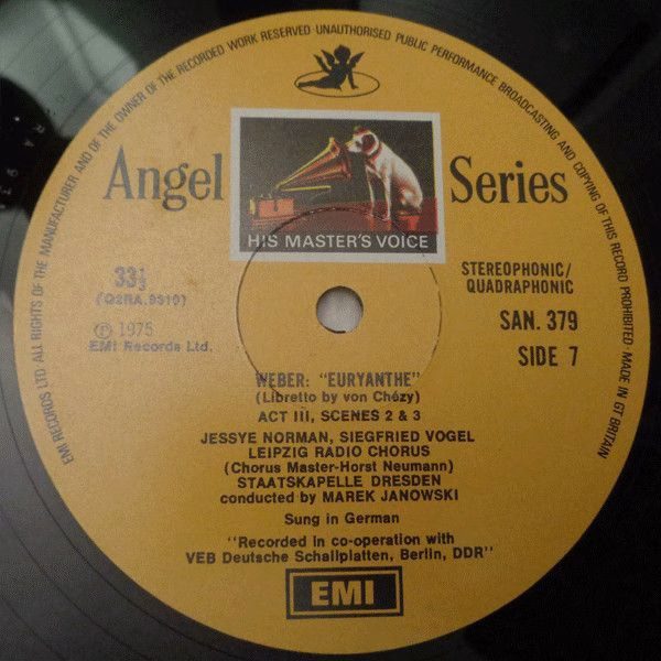 His Master's Voice SLS 983 - Carl Maria Von Weber, Jessye Norman - Image 10