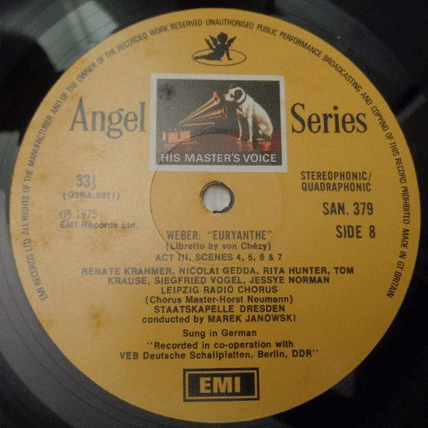 His Master's Voice SLS 983 - Carl Maria Von Weber, Jessye Norman - Image 11