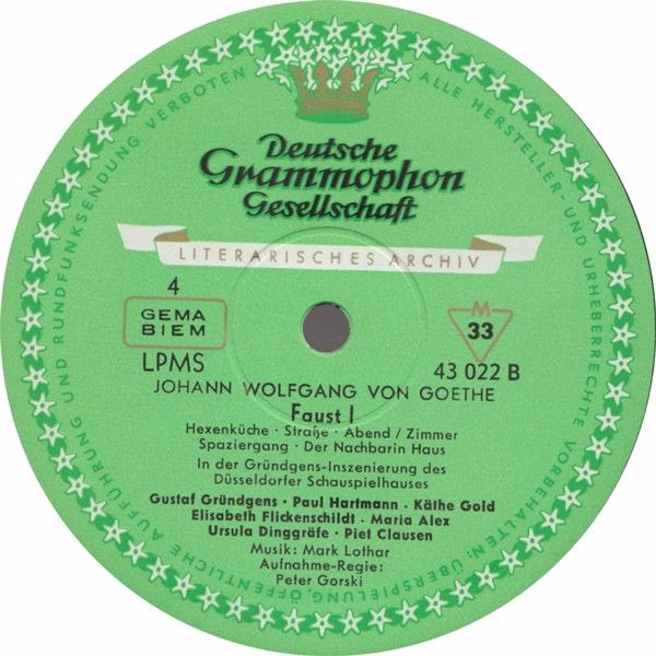 Deutsche Grammophon Gesellschaft Literarisches Arc 43021/3 - Joh - Image 5