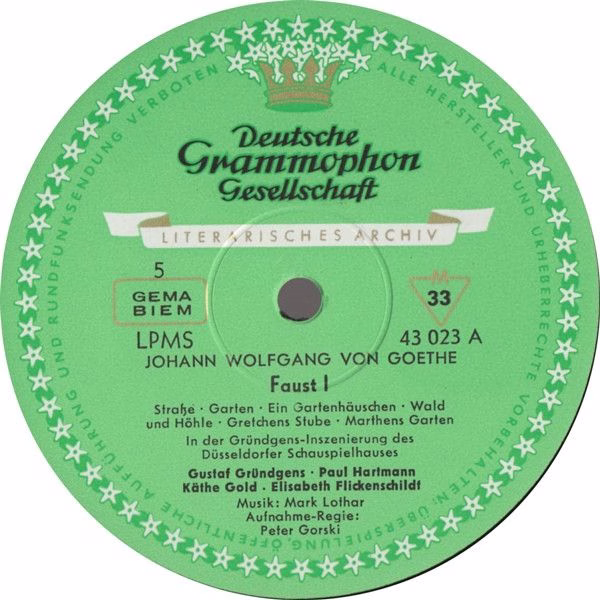 Deutsche Grammophon Gesellschaft Literarisches Arc 43021/3 - Joh - Image 6
