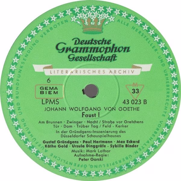 Deutsche Grammophon Gesellschaft Literarisches Arc 43021/3 - Joh - Image 7