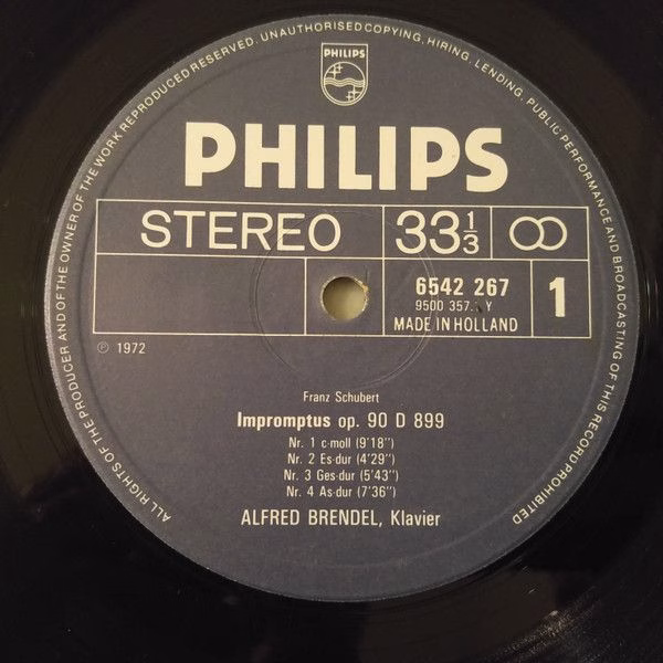 Philips Classics 6770 011 - Franz Schubert, Alfred Brendel - Imp - Image 5