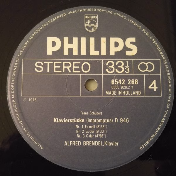 Philips Classics 6770 011 - Franz Schubert, Alfred Brendel - Imp - Image 8