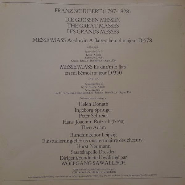 Philips 6747 489 - Franz Schubert, Helen Donath, Peter Schreier, - Image 7