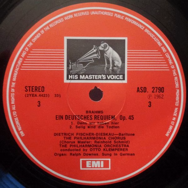 His Master's Voice SLS 821 - Johannes Brahms, Christa Ludwig, El - Image 4