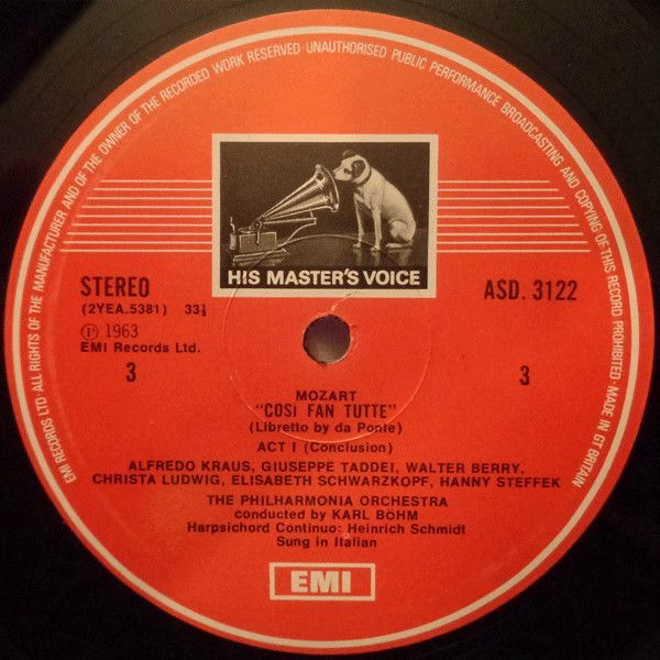 His Master's Voice SLS 5028 - Wolfgang Amadeus Mozart, Elisabeth - Image 4