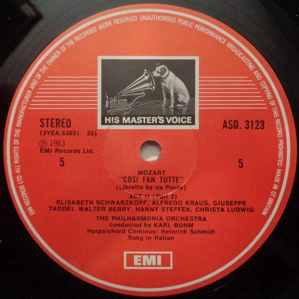 His Master's Voice SLS 5028 - Wolfgang Amadeus Mozart, Elisabeth - Image 6