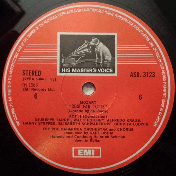 His Master's Voice SLS 5028 - Wolfgang Amadeus Mozart, Elisabeth - Image 7