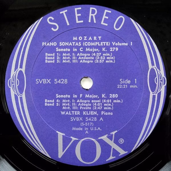 VOX (6) SVBX 5428 - Wolfgang Amadeus Mozart, Walter Klien - Pian - Image 4