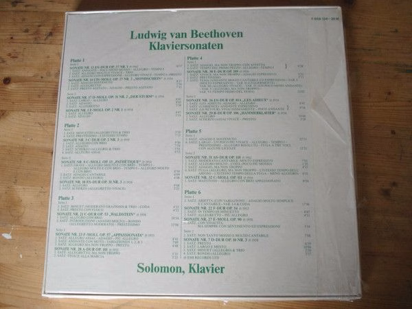 His Master's Voice F 669 134 - 39 M - Solomon (6), Ludwig van Be - Image 2