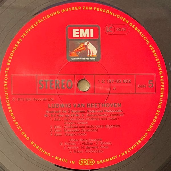 His Master's Voice 1C 157-03 600/02 - Ludwig van Beethoven, Alba - Image 9