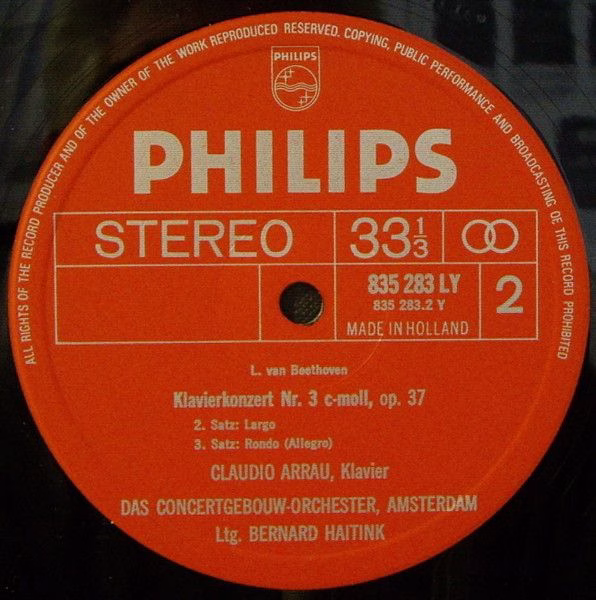 Philips S-C 71 AX 501 - Ludwig Van Beethoven, Claudio Arrau, Con - Image 7