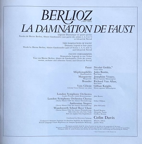 Philips 6703 042 - Hector Berlioz, Josephine Veasey, Nicolai Ged - Image 11