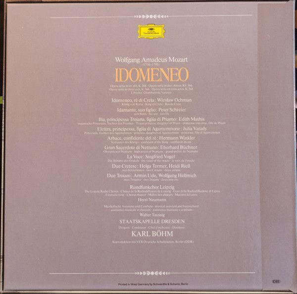 Deutsche Grammophon 2740 202 - Wolfgang Amadeus Mozart, Karl Böh - Image 2