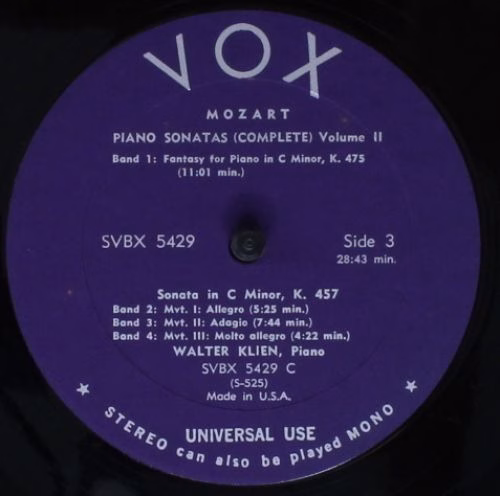 VOX (6) SVBX 5429 - Wolfgang Amadeus Mozart, Walter Klien - Pian - Image 6