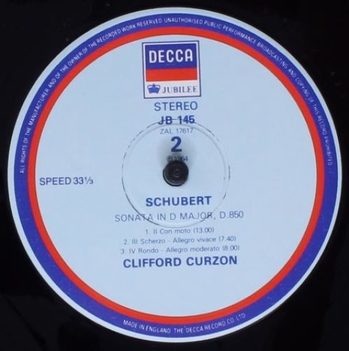 DECCA JB 145 - Clifford Curzon, Franz Schubert - Schubert: Momen - Image 4