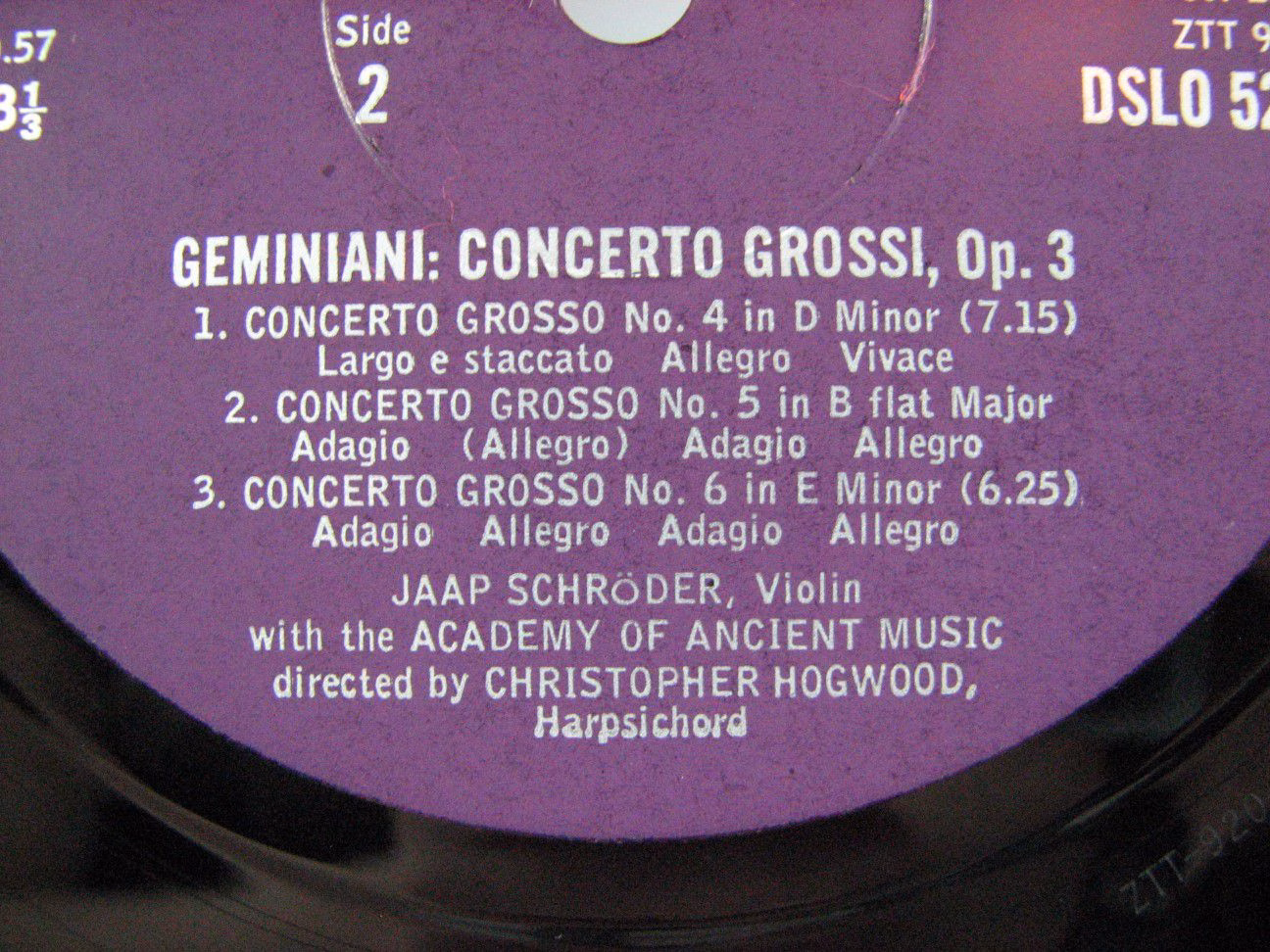 L'Oiseau-Lyre DSLO 526 - Francesco Geminiani, Jaap Schröder, The - Image 4