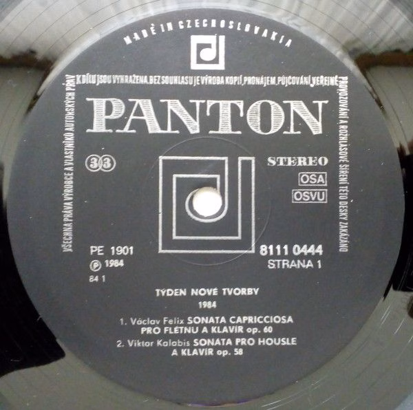 Panton 8111 0444 - Václav Felix, Viktor Kalabis, Štěpán Rak, Jan - Image 3