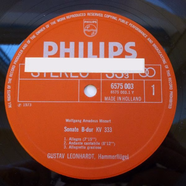 Philips 6775 002 - Wolfgang Amadeus Mozart, Gustav Leonhardt - K - Image 3