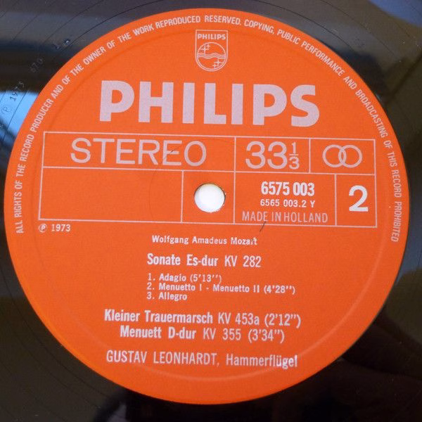 Philips 6775 002 - Wolfgang Amadeus Mozart, Gustav Leonhardt - K - Image 4