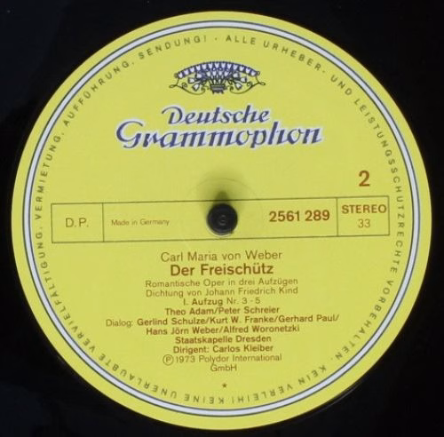 Deutsche Grammophon 2720 071 - Carl Maria von Weber, Gundula Jan - Image 7