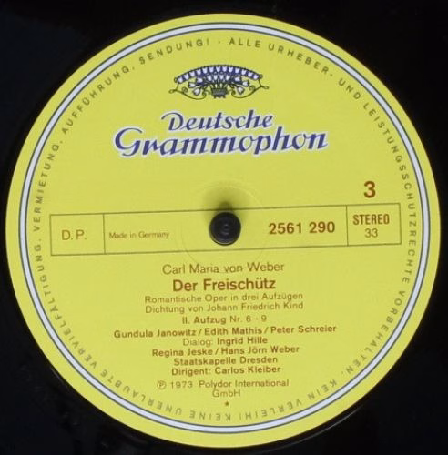 Deutsche Grammophon 2720 071 - Carl Maria von Weber, Gundula Jan - Image 8