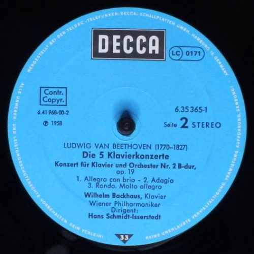 DECCA 6.35365 EK - Ludwig van Beethoven, Wiener Philharmoniker, - Image 5
