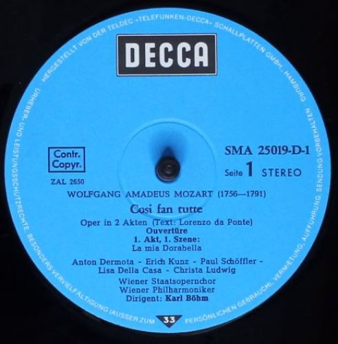DECCA 6.35102 EK - Wolfgang Amadeus Mozart, Lisa Della Casa, Chr - Image 4