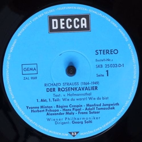 DECCA SKB 25 032-D/1-4 - Richard Strauss, Régine Crespin, Yvonne - Image 5