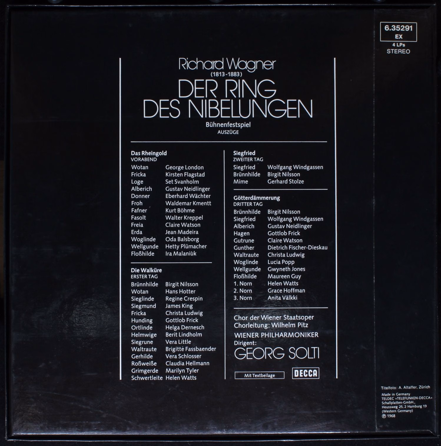 DECCA 6.35291 EX - Richard Wagner, Wiener Philharmoniker, Georg - Image 2