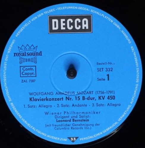 DECCA SET 332 - Wolfgang Amadeus Mozart, Leonard Bernstein, Wien - Image 5
