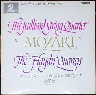 Columbia 33CX 1826 - Wolfgang Amadeus Mozart, Juilliard String Q