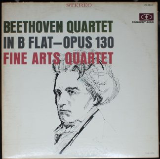 Concert-Disc CS-240 - Ludwig van Beethoven, The Fine Arts Quarte