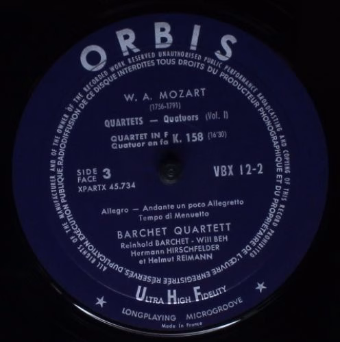 Orbis VBX 12 (1-6) - Wolfgang Amadeus Mozart, Barchet-Quartett - - Image 3