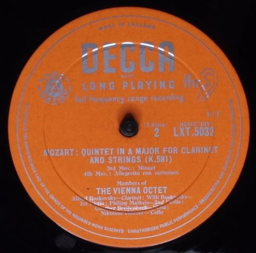 DECCA LXT 5032 - Wolfgang Amadeus Mozart, Mitglieder Des Wiener - Image 4