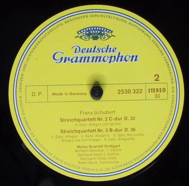 Deutsche Grammophon 2530 322 - Franz Schubert, Melos Quartett - - Image 4