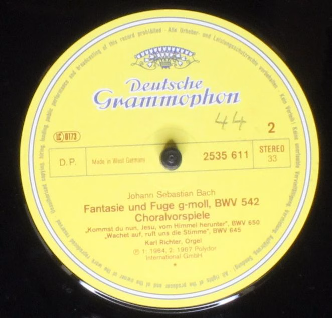 Deutsche Grammophon 2535 611 - Johann Sebastian Bach, Karl Richt - Image 4