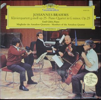 Deutsche Grammophon 2530 133 - Johannes Brahms, Emil Gilels, Ama
