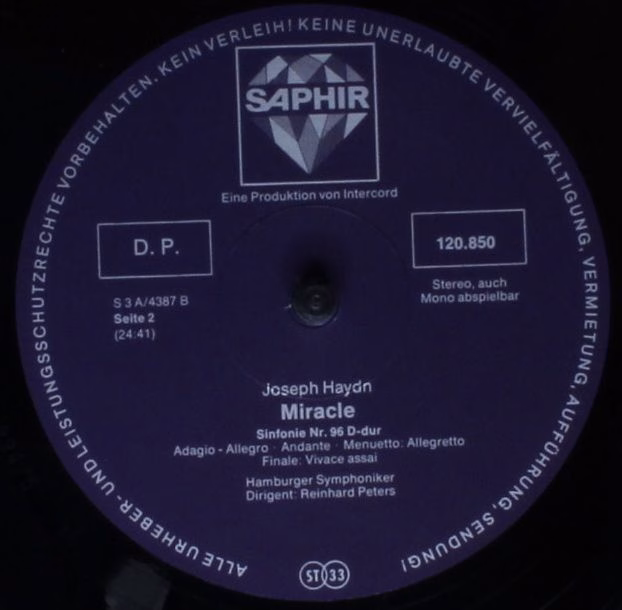Saphir INT 120.850 - Joseph Haydn - "Feuersinfonie" Sinfonie Nr. - Image 4