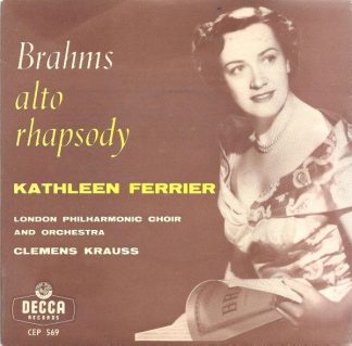 DECCA CEP 569 - Johannes Brahms, Kathleen Ferrier, London Philha